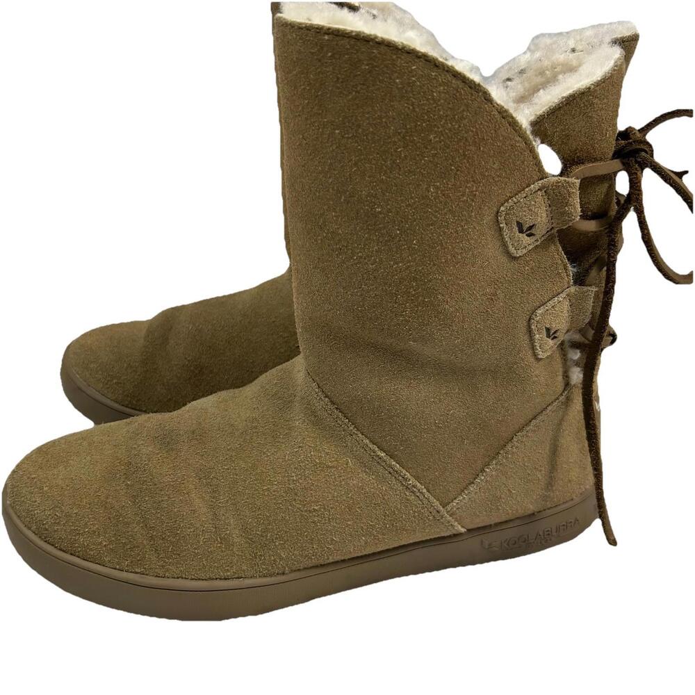 Koolaburra By UGG Boots Women’s 8 US Koola Shazi Short Chestnut Booties 1019361 - Picture 2 of 8